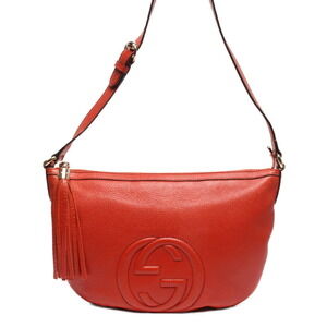 Gucci Soho Disco bag red pebbled leather